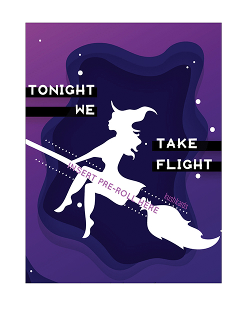 Halloween Take Flight Greeting Card With Matchbook