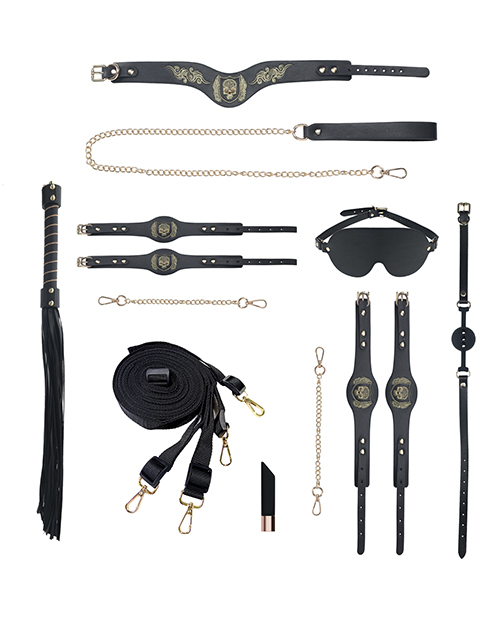Shots Ouch! London Collection Bondage Kit With Bag - Black