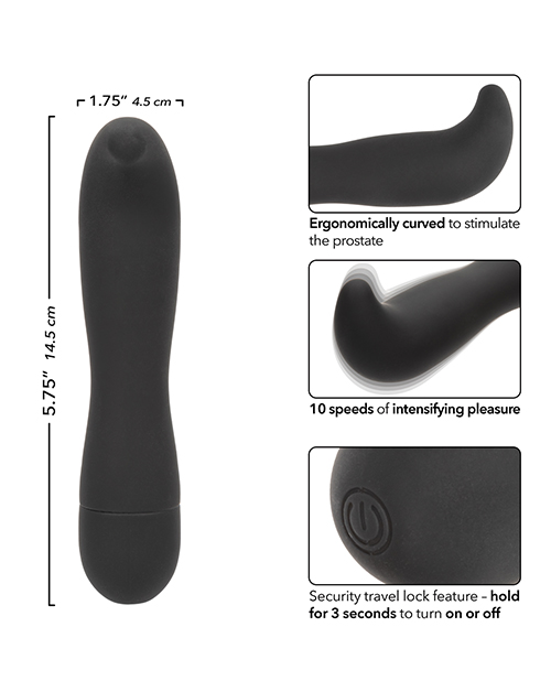 Dr. Joel Kaplan Rechargeable Prostate Probe - Black - SE5666-07