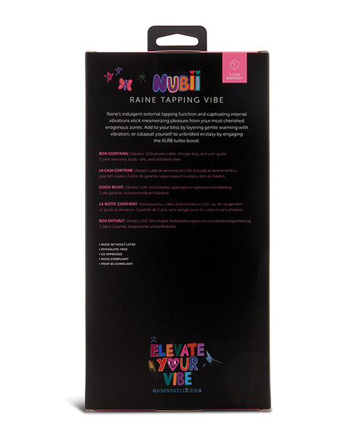 Nu Sensuelle Raine Nubii Tapping Vibe With Turbo Boost & Warming - Purple