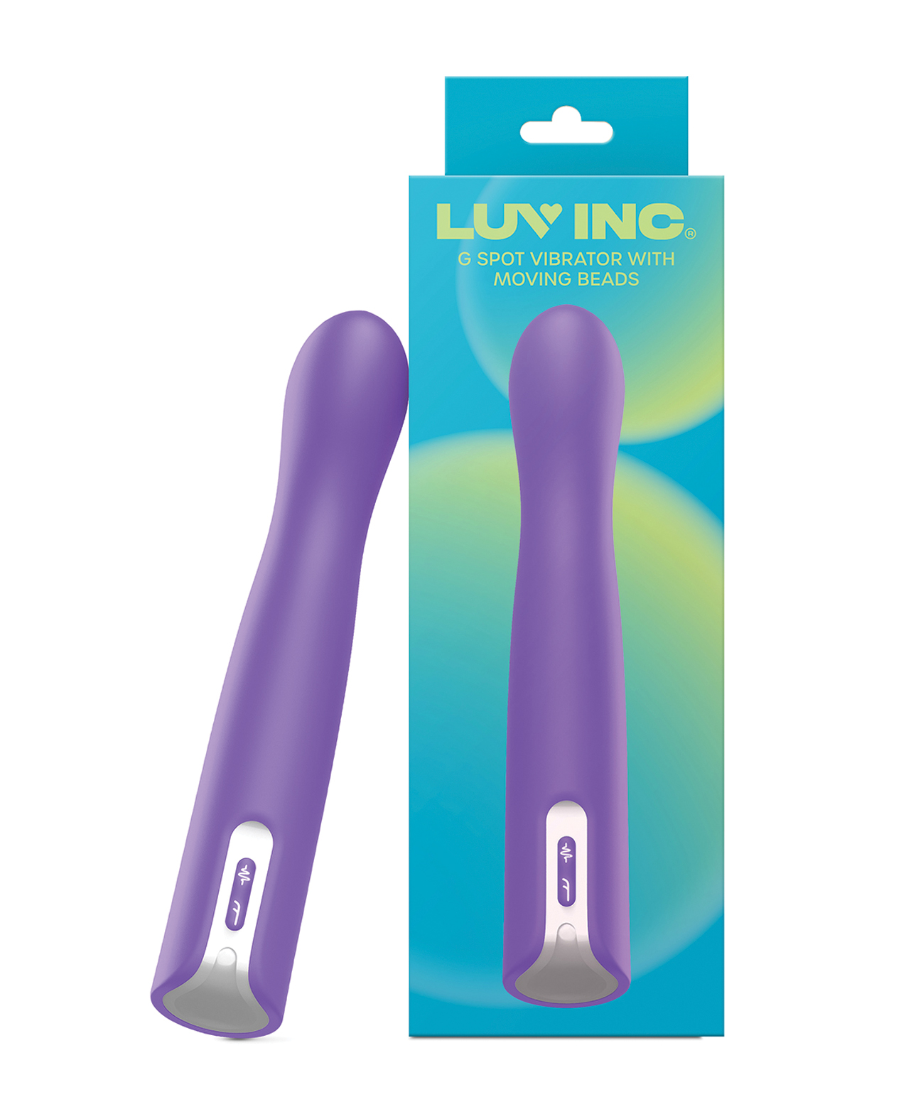 Luv Inc. G-Spot Vibrator With Moving Beads - Purple