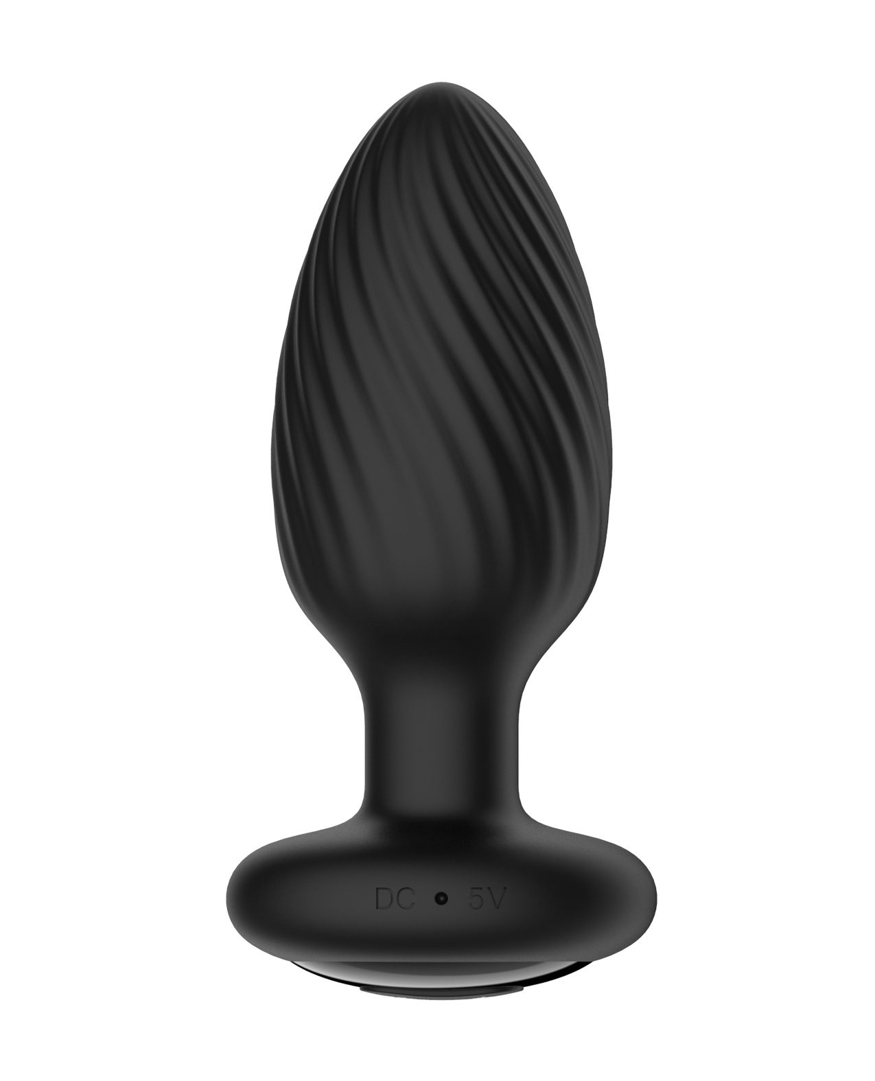 Nexus Tornado Rotating & Vibrating Medium Butt Plug With Remote - Black
