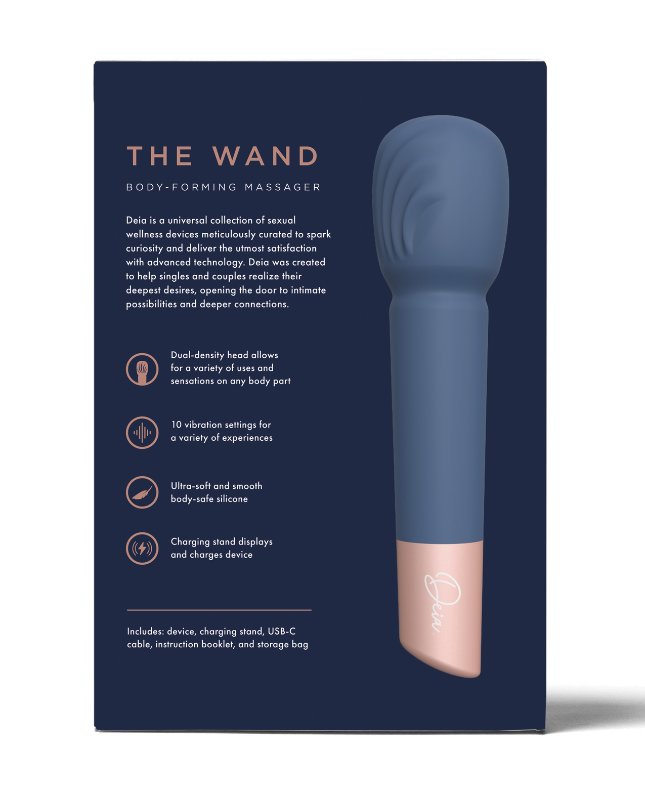 Deia the Wand With Recharging Base - Navy