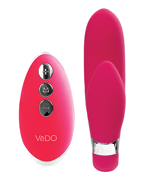 VeDO Jeni Dual Motor Vibe With Remote - Pink