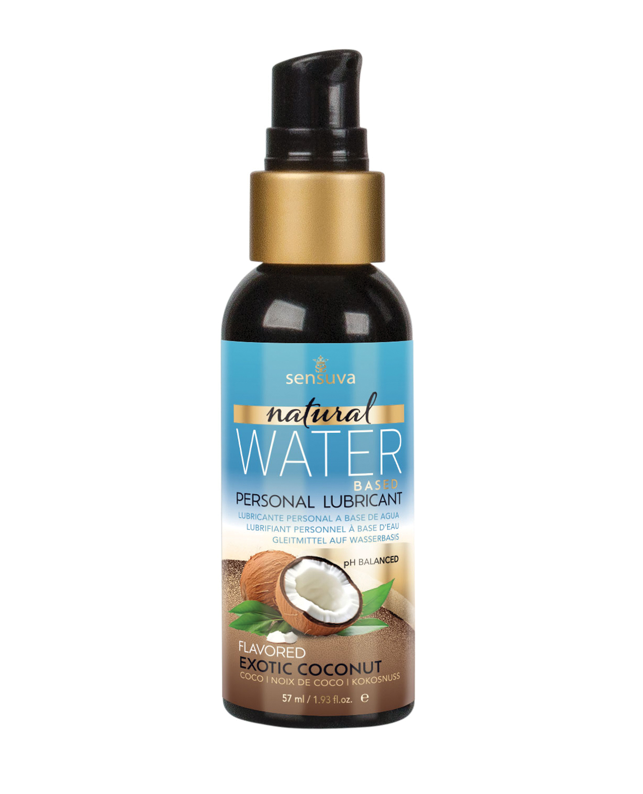 Sensuva Natural Water Based Personal Moisturizer - 1.93 oz Exotic Coconut - SENVL610-ML