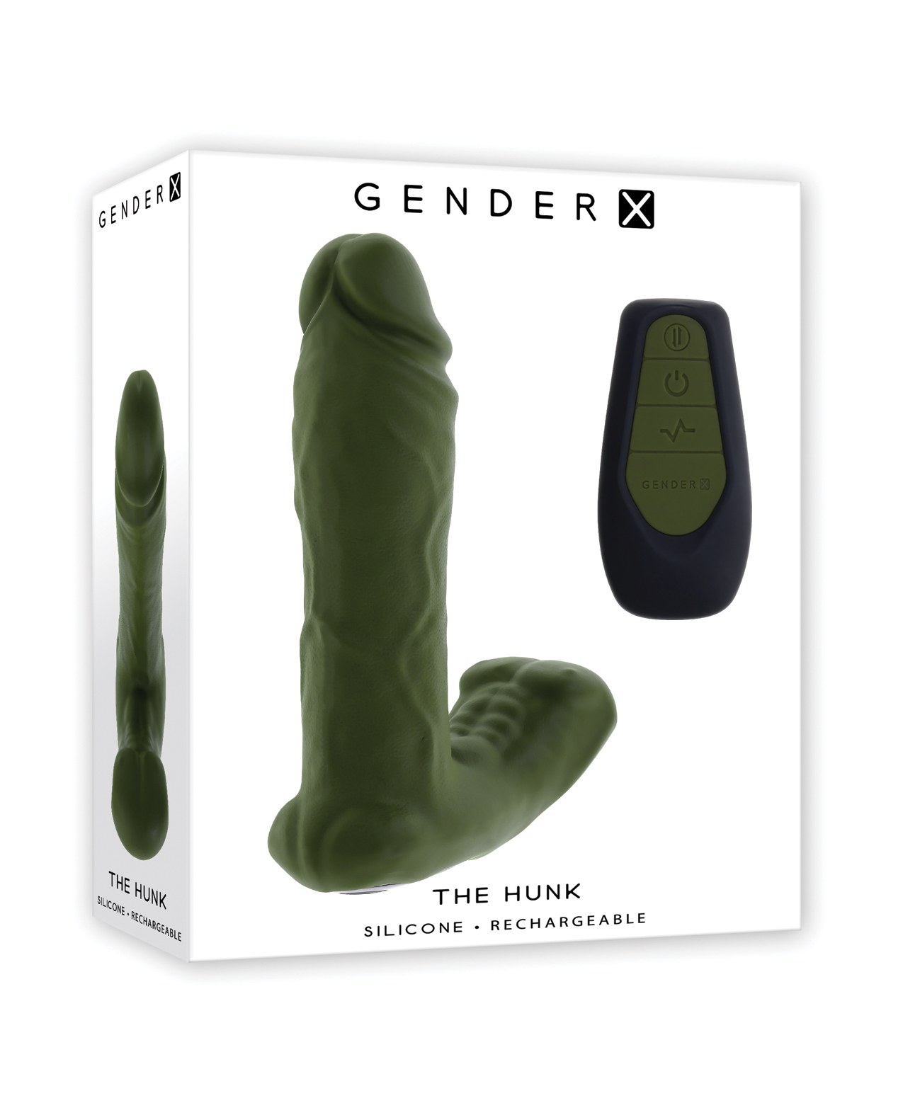 Gender X The Hunk Dual Anal Vibrator With Remote Control - Green