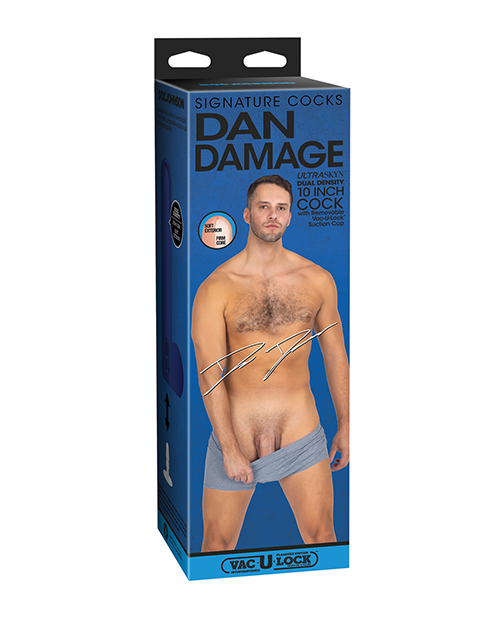 Signature Cocks ULTRASKYN 10" Cock With Removable Vac-U-Lock Suction Cup - Dan Damage