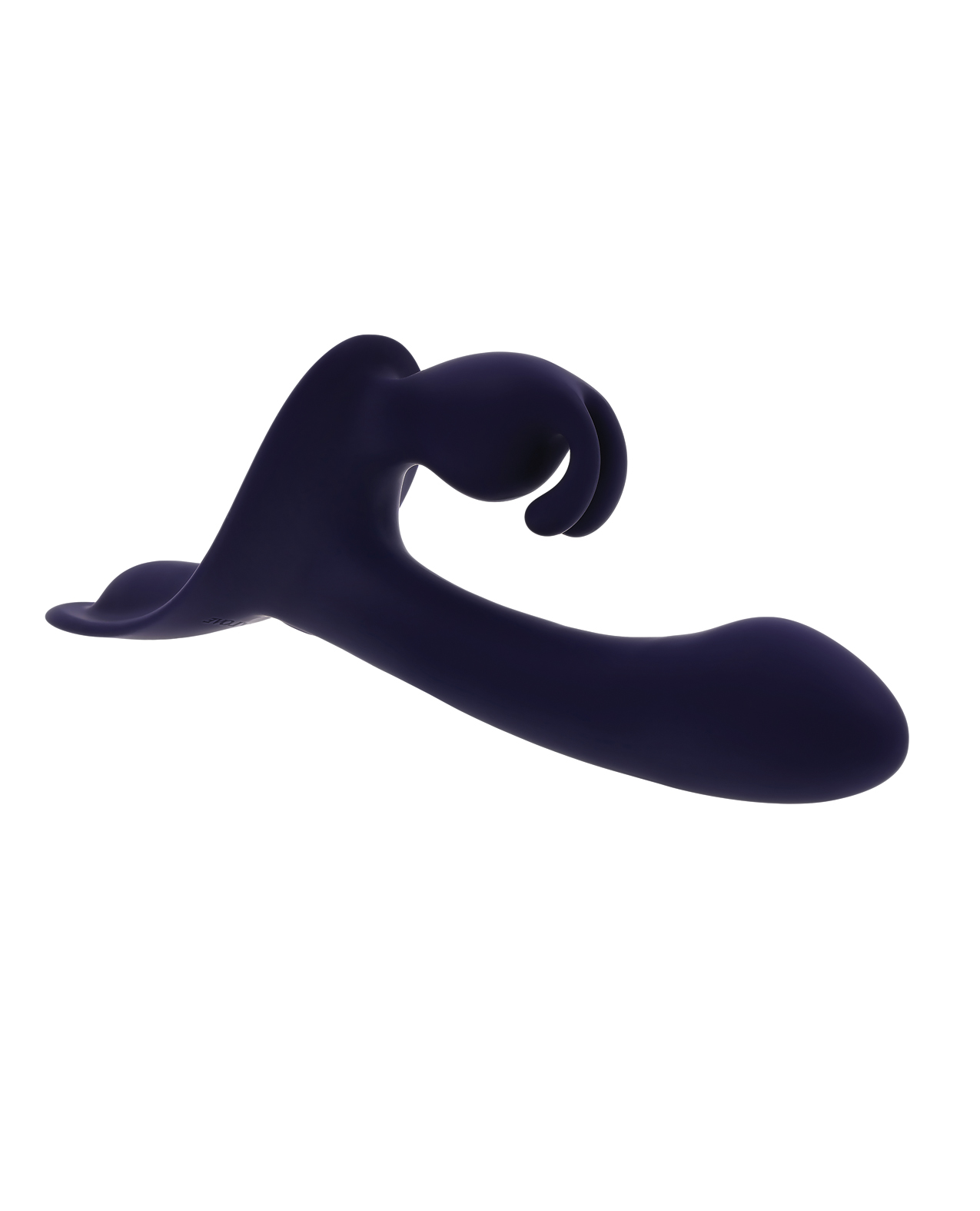 Evolved Giving Vibes Strap-On Bunny Eared Stimulator With Remote Control - Purple