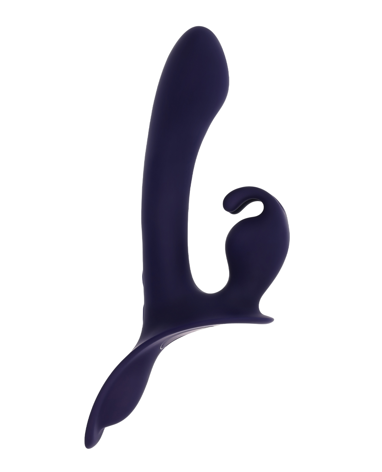 Evolved Giving Vibes Strap-On Bunny Eared Stimulator With Remote Control - Purple
