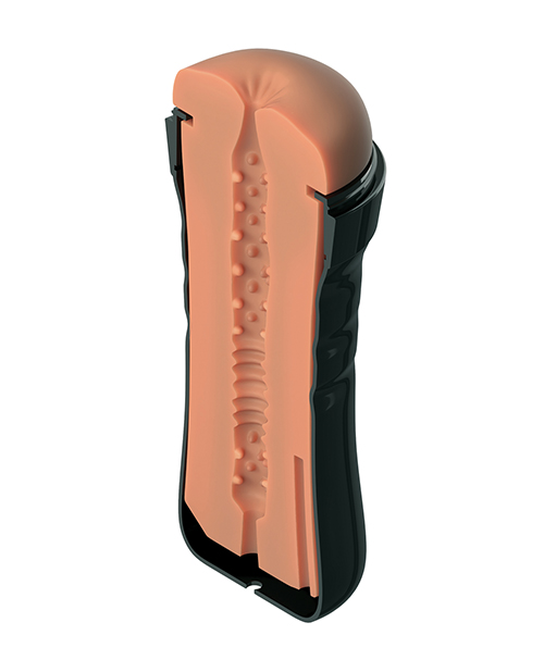 PDX Extreme Wet Bussies Super Bangin" Butthole Stroker - Brown