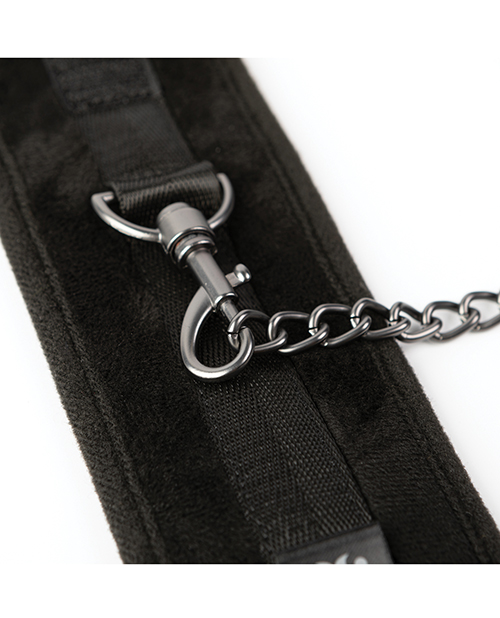 Sei Mio Legs Locked Padded Ankle Restraints - Black