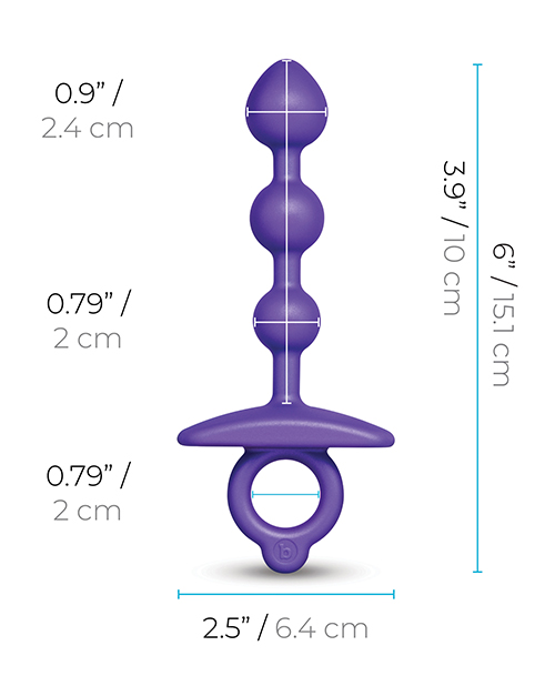 b-Vibe - Zip Silicone Anal Beads