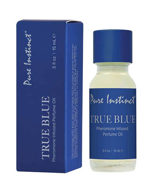 Pure Instinct Pheromone Perfume Oil With Dripper - 15 ml True Blue