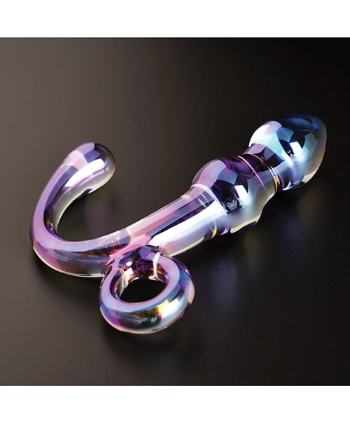 Cristal Orchid Pulse Glass Dildo With Removable Bullet Vibe - Purple