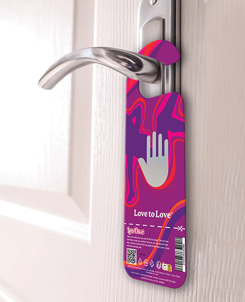 Love to Love Let's Dice With Door Hanger - Blue