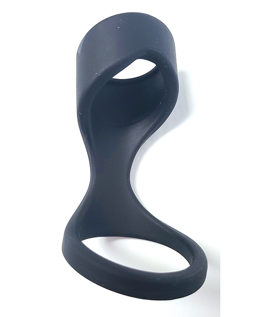 Spartacus Liquid Silicone Cock and Ball Sheath - Black