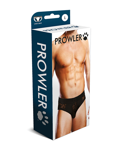 Prowler Lace Open Back Brief - Black LG