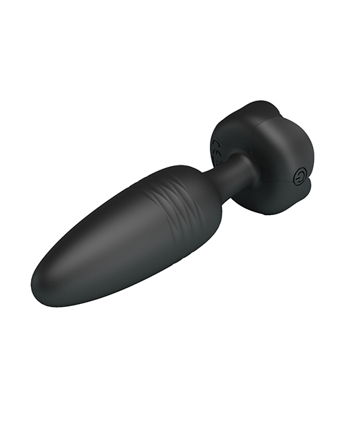 Pretty Love Tarion Thrusting Butt Plug With Multi Color Bottom Light - Black