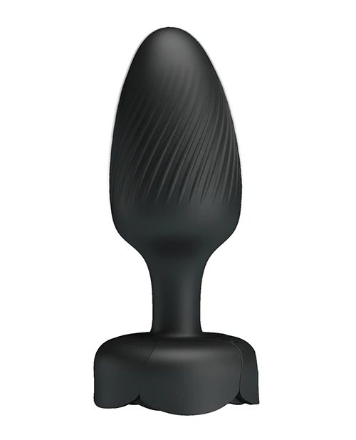 Pretty Love Varian Large Butt Plug With Multi Color Bottom Light - Black