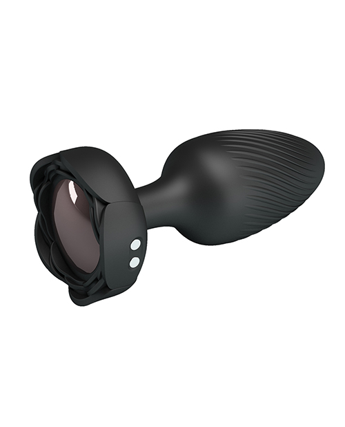 Pretty Love Osborn Medium Butt Plug With Multi Color Bottom Light - Black