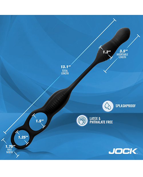 Hyper Thrusting and Vibrating Anal Plug With C-Ring