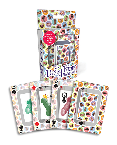 Dirty Penis Waterproof Playing Cards With Plastic Case