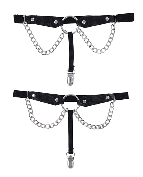 Sex & Mischief Chain Lace Garters