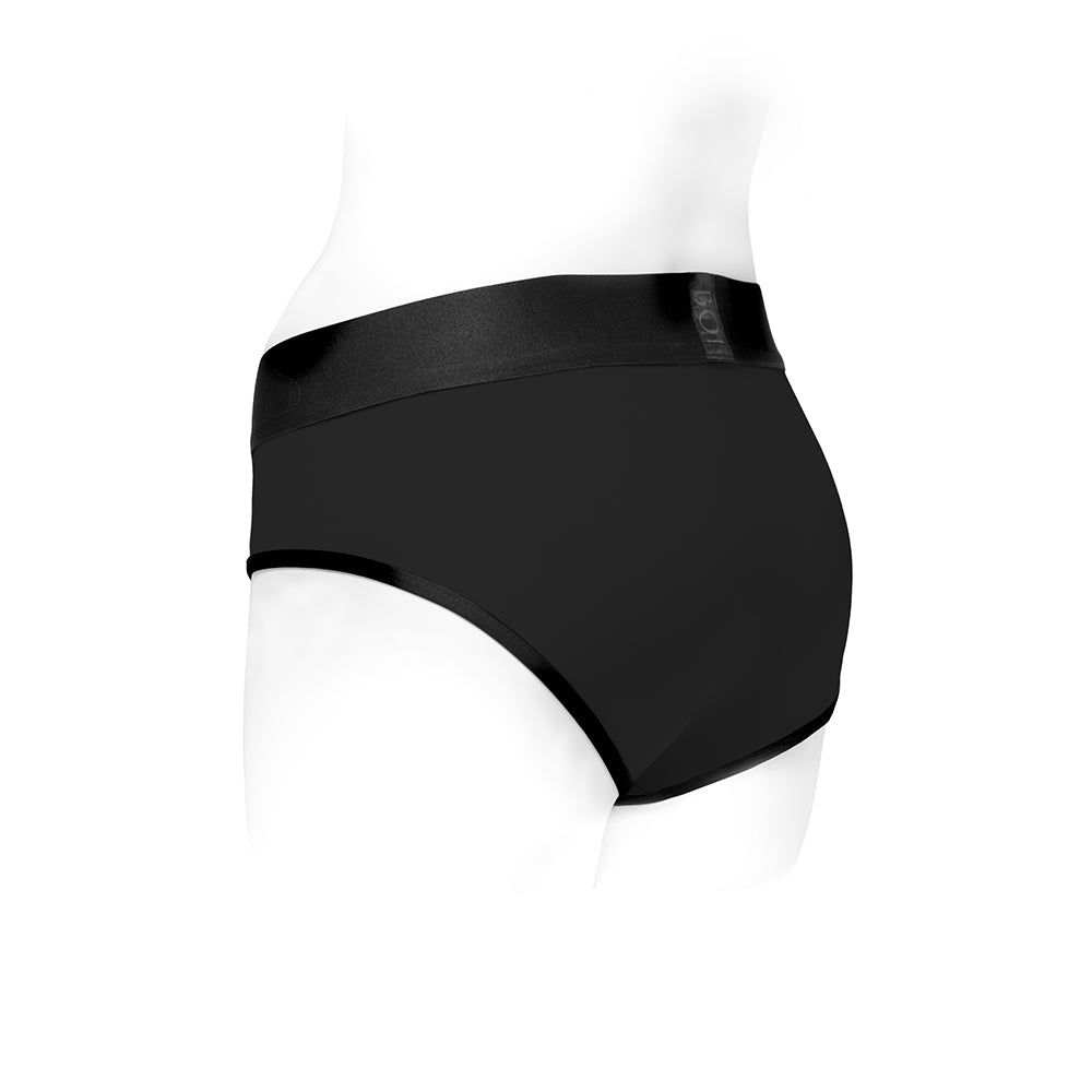 SpareParts Tomboi Nylon Briefs Harness Black Size 2XL