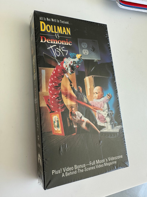 DOLLMAN VS DEMONIC TOYS (1993) VHS-Full Moon  New Mint Sealed