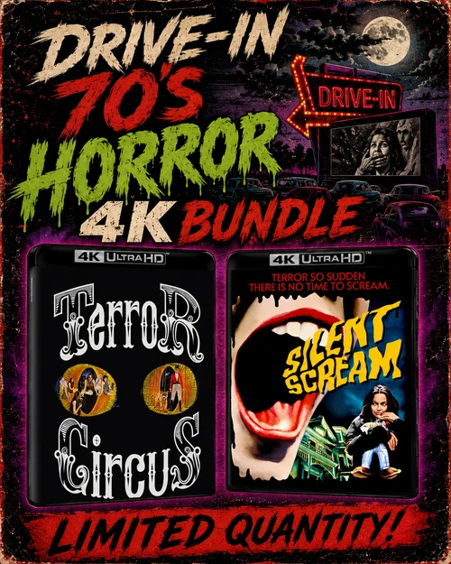 DRIVE-IN 70'S HORROR 4K BUNDLE-ONLY 25 AVAILABLE!!