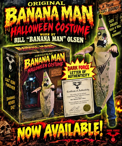 ORIGINAL BANANA MAN HALLWEEN COSTUME-ONLY 1 AVAILABLE