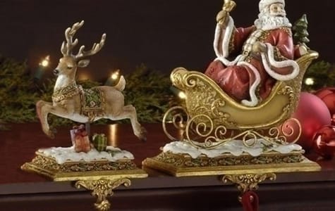 Christmas Decorations Holiday Decor Santa Figures Stockings