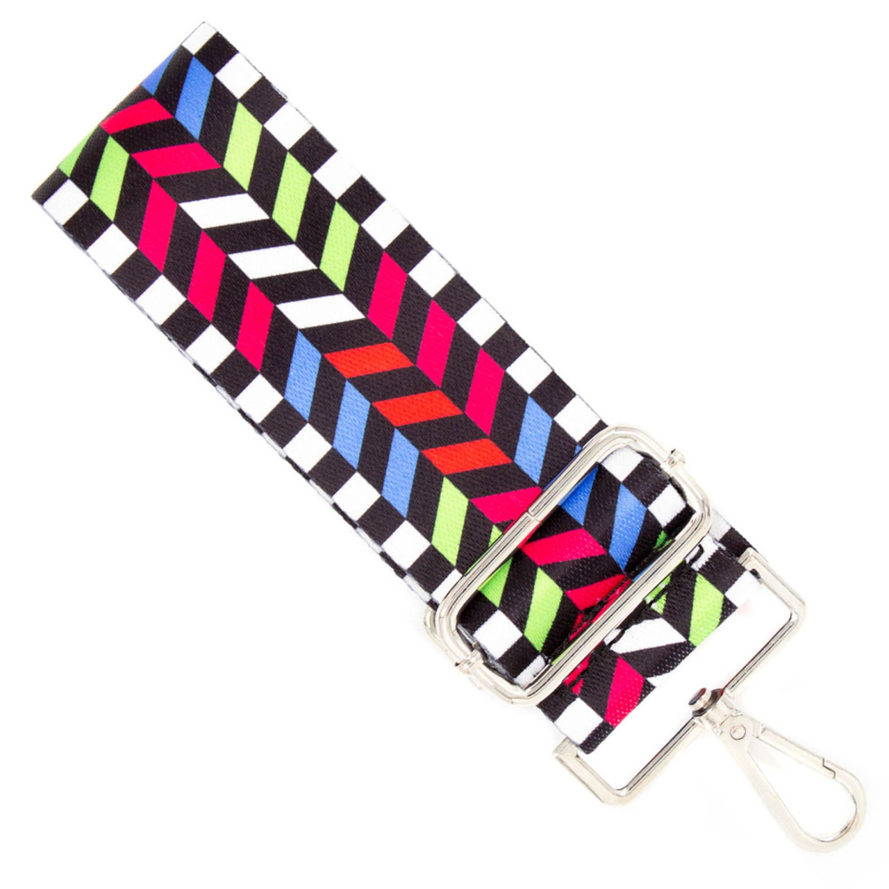 52" Pink & White Adjustable Crossbody Guitar Style Handbag Strap Christmas Central