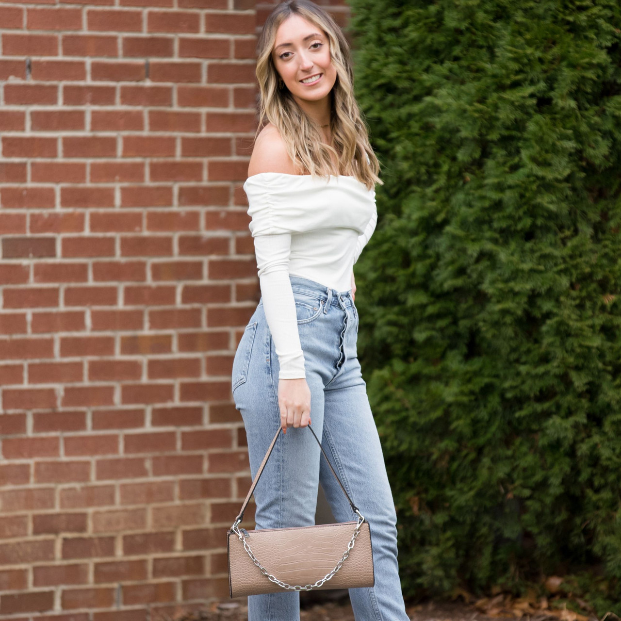 JENNU Seychelles Vegan Textured Satchel