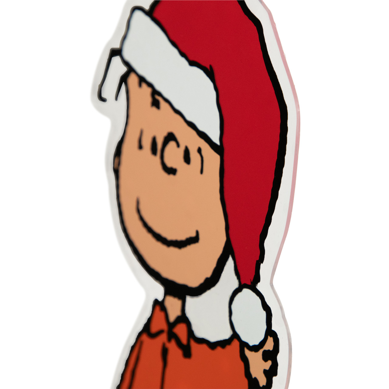 Peanuts Linus in Santa Hat Christmas Window Cling Decoration ...