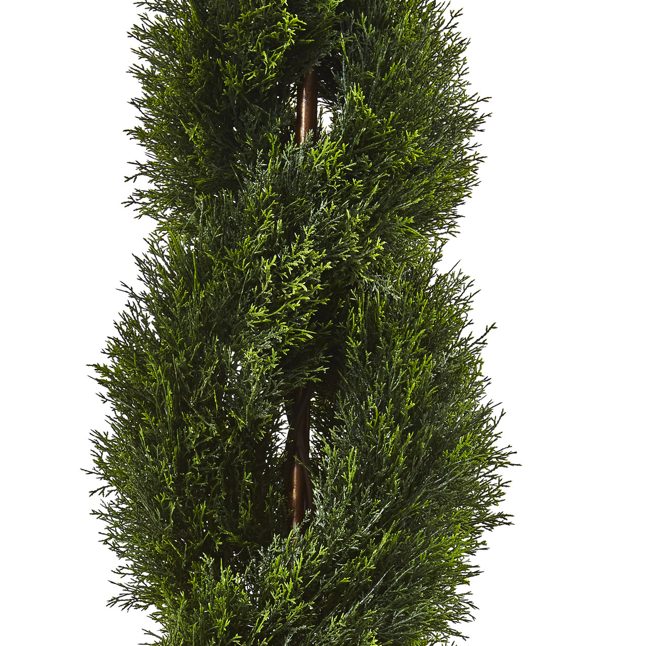 4' Double Pond Outdoor Cypress Spiral Topiary Tree | Christmas Central