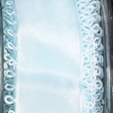 Blue Pico Loop Edged Wired Craft Ribbon 1.5