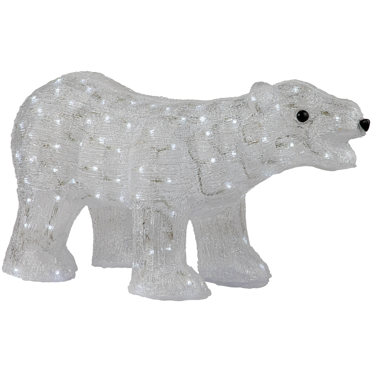 28" LED Lighted Commercial Grade Acrylic Polar Bear Outdoor Christmas