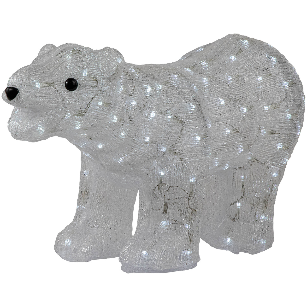 28" LED Lighted Commercial Grade Acrylic Polar Bear Outdoor Christmas