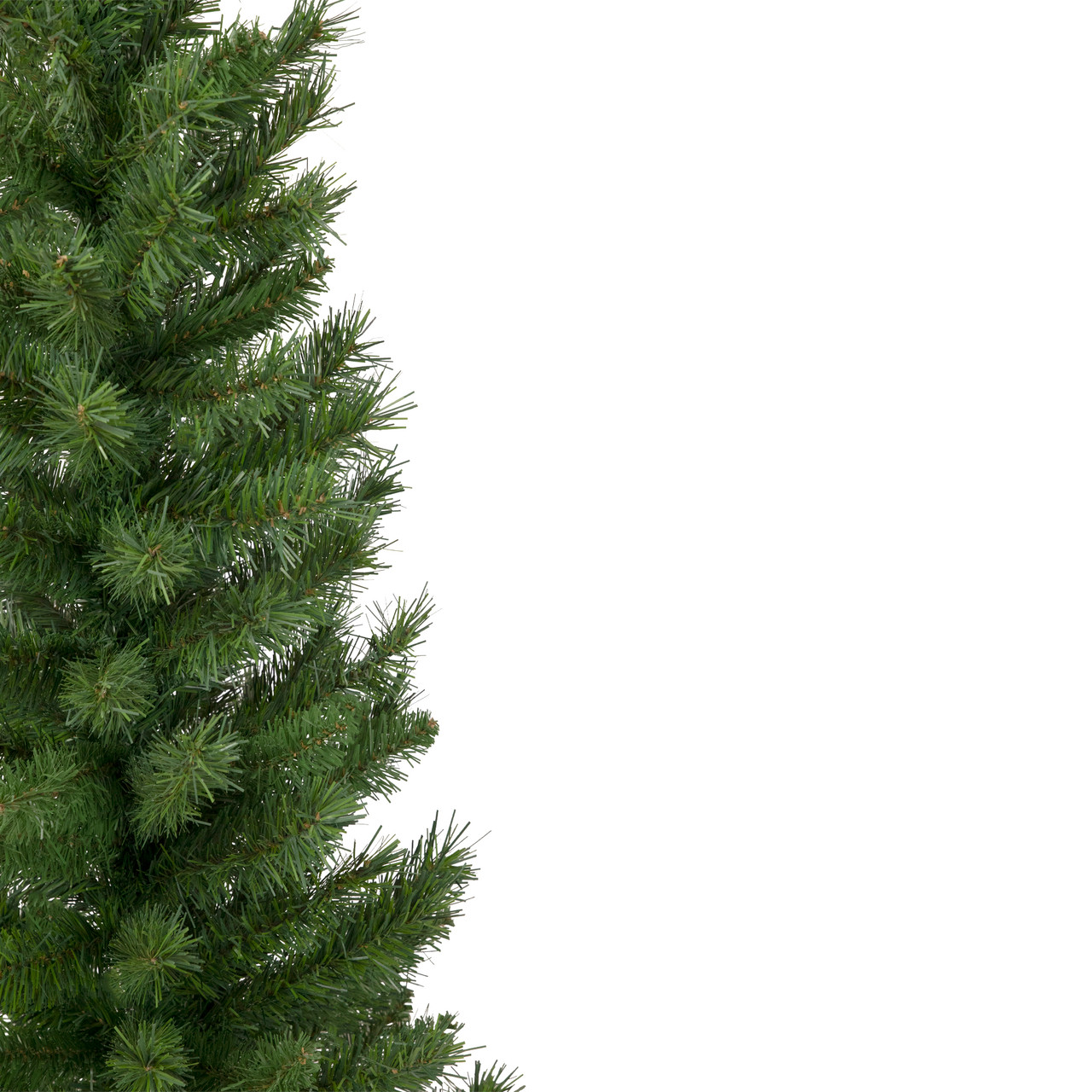 4' Potted Virginia Pine Walkway Slim Artificial Christmas Tree Unlit
