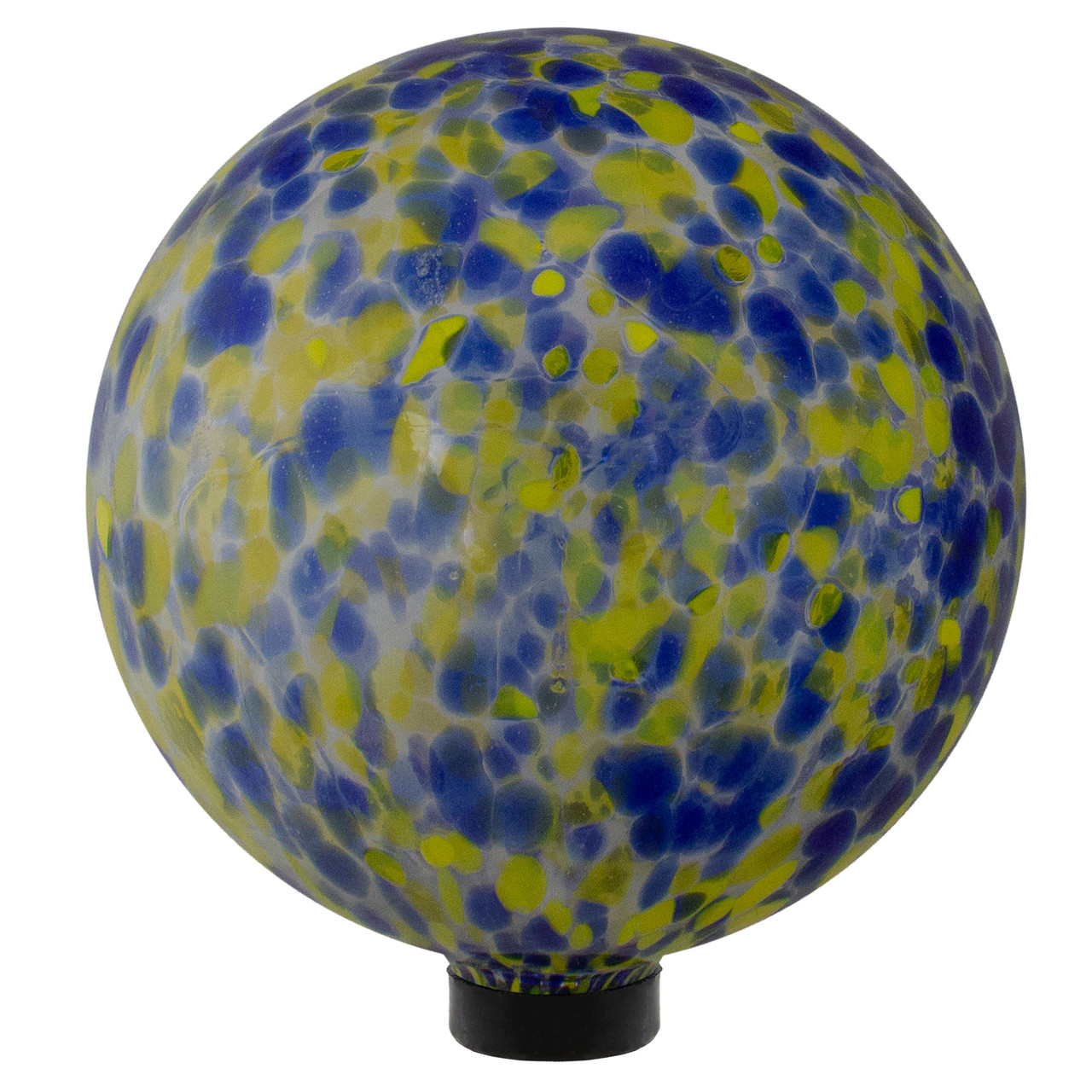 10" Yellow & Blue Outdoor Patio Garden Gazing Ball Christmas Central