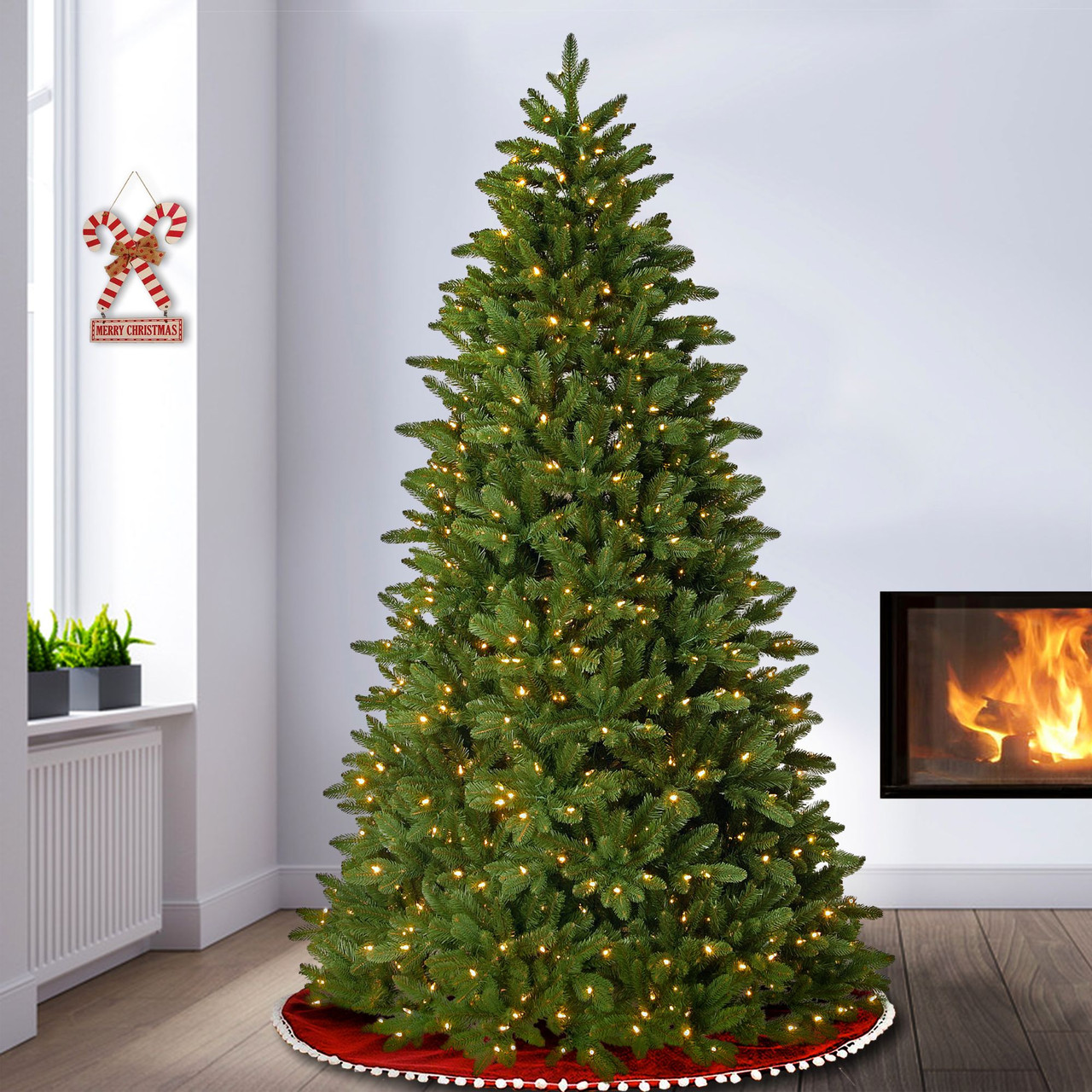 7.5’ PreLit Ridgewood Spruce Artificial Christmas Tree Clear Lights
