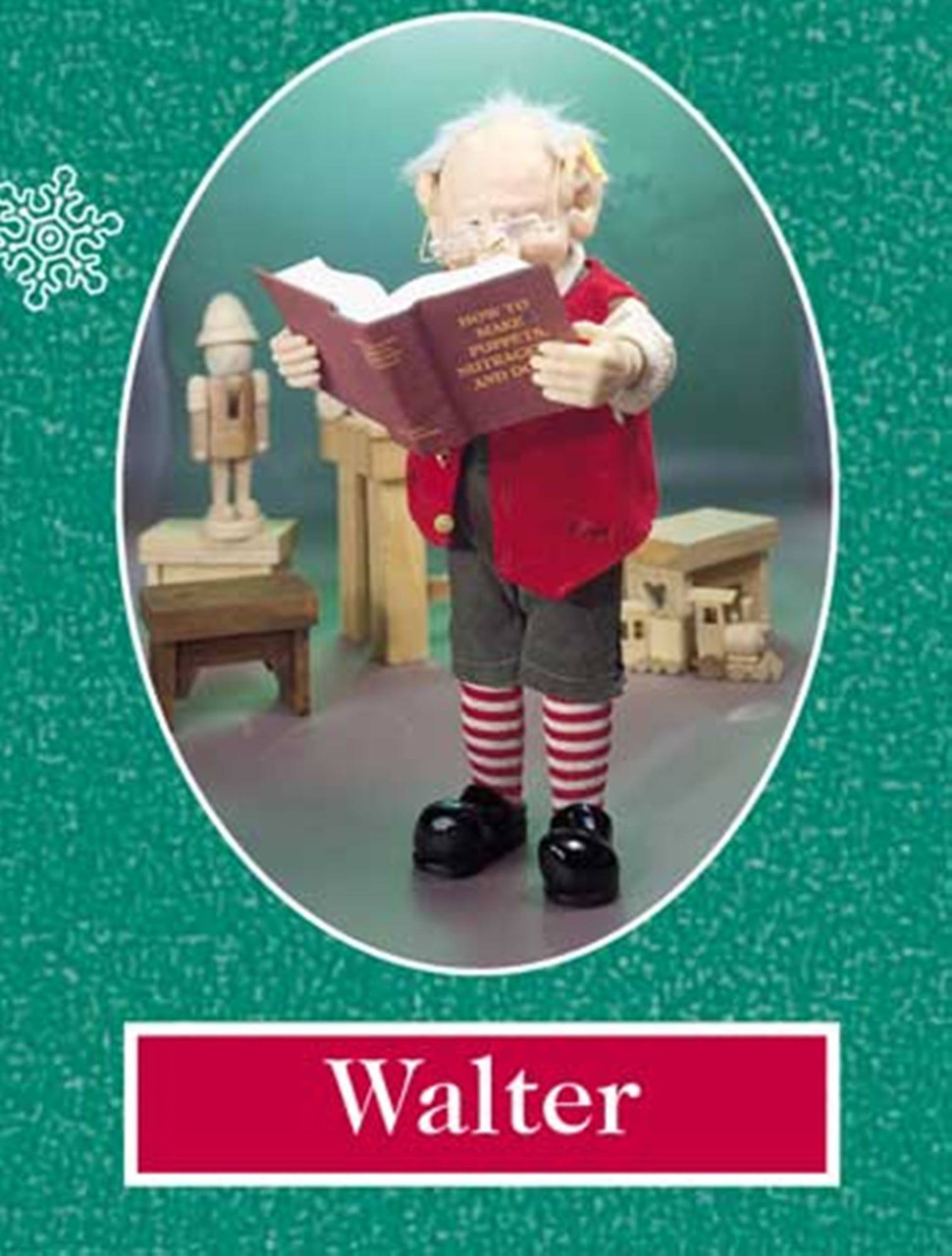 12.5" Red, Black, & White Zims The Elves Themselves Walter Collectible