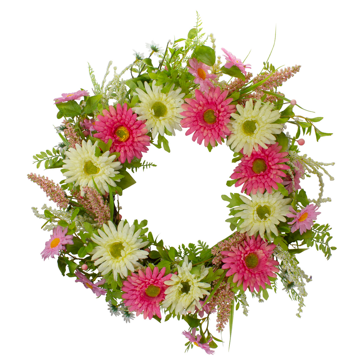 Eucalyptus and Hydrangea Floral Berry Spring Wreath 23 Purple