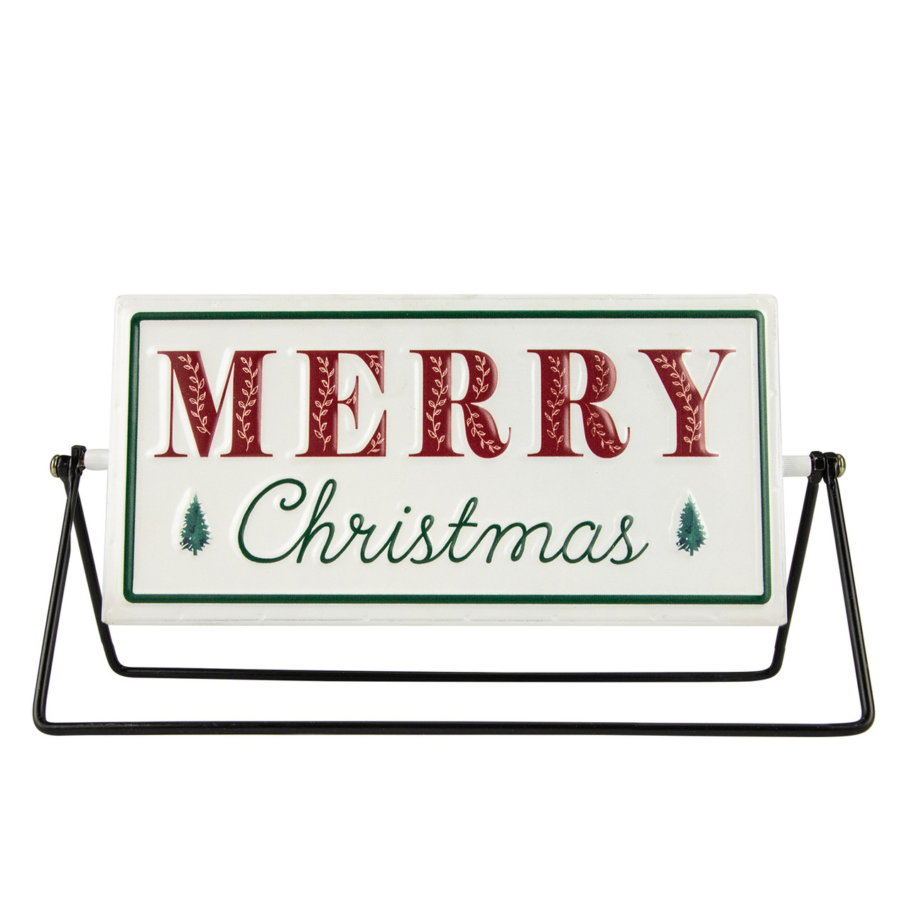 10.25" Merry Christmas/Holiday Market Reversible Tabletop Sign