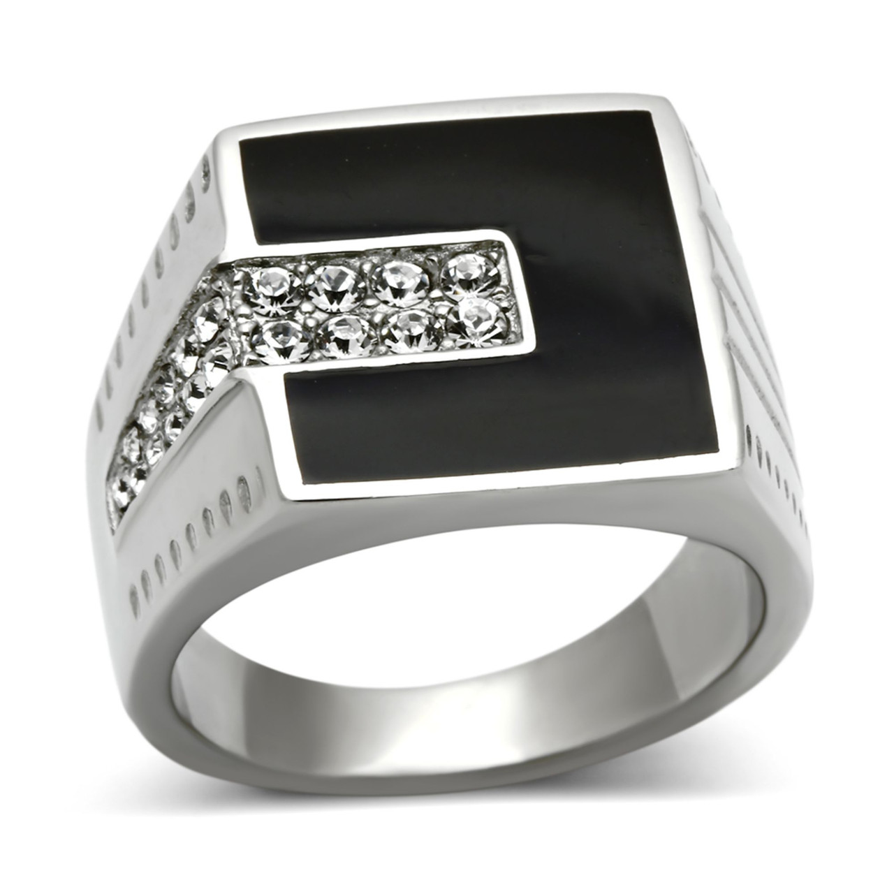 Mens crystal rings cheap