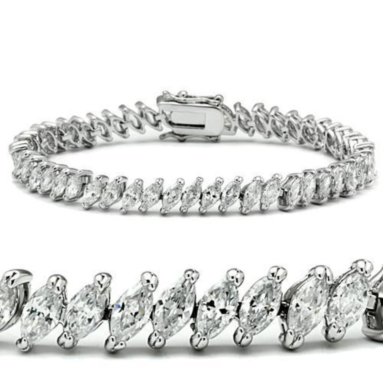 Rhodium bracelet womens 2025