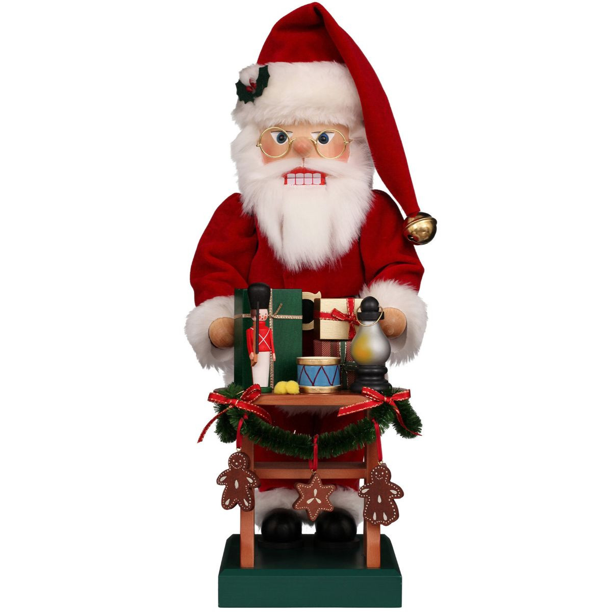 Christian Ulbricht 19.-Inch Santa with Christmas Gifts Premium Nutcracker - Thumbnail 3
