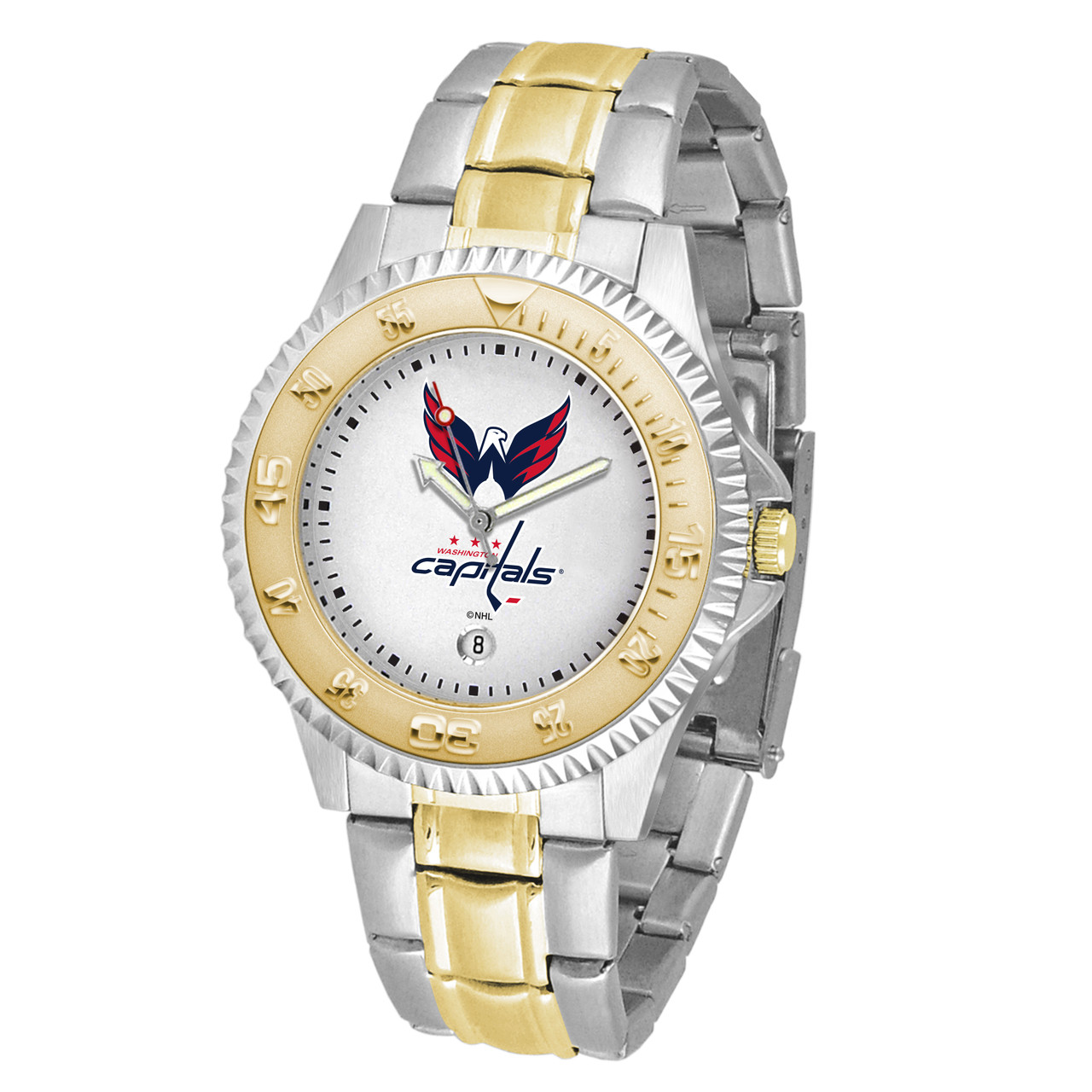 Men's Washington Capitals Two-Tone Competitor Series Sports Wristwatch ...