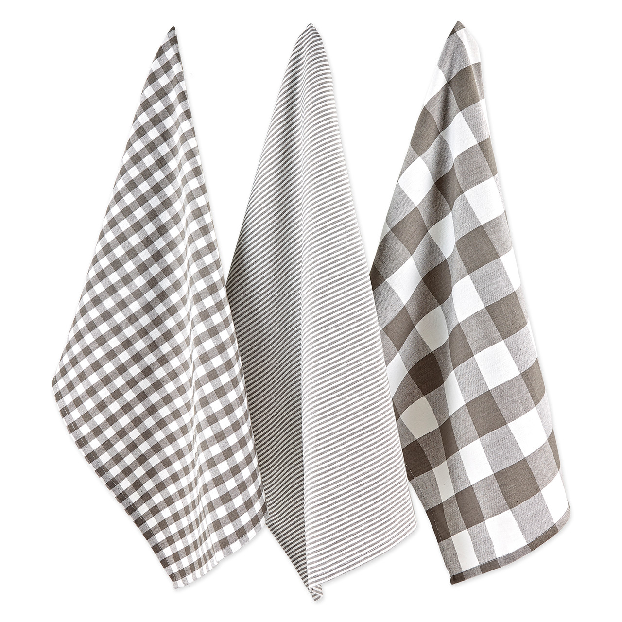 Dish Cloths for Washing Dishes Gray Kitchen Cloths Cleaning Cloths 12 inchx12 inch - 4 Pack